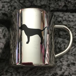 VS PINK Silver Mug Cup Dog Logo